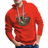 Sloth My Spirit Animal Men’s Premium Hoodie (CK1392) - red