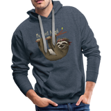 Sloth My Spirit Animal Men’s Premium Hoodie (CK1392) - heather denim