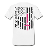 Nurse Flag Men's Premium T-Shirt (CK1312) - white