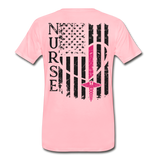 Nurse Flag Men's Premium T-Shirt (CK1312) - pink