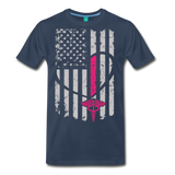 Nurse Flag Men's Premium T-Shirt (CK1296) - navy