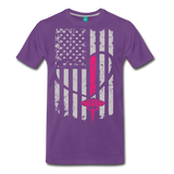 Nurse Flag Men's Premium T-Shirt (CK1296) - purple