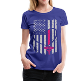 Nurse Flag Women’s Premium T-Shirt (CK1296) - royal blue