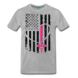 Nurse Flag Men's Premium T-Shirt (Ck1393) - heather gray
