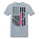 Nurse Flag Men's Premium T-Shirt (Ck1393) - heather ice blue