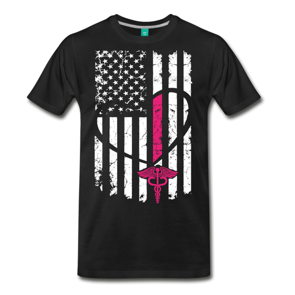 Nurse Flag Flag Men's Premium T-Shirt (CK1394) - black