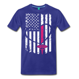 Nurse Flag Flag Men's Premium T-Shirt (CK1394) - royal blue