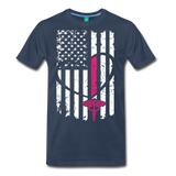 Nurse Flag Flag Men's Premium T-Shirt (CK1394) - navy
