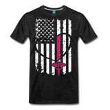 Nurse Flag Flag Men's Premium T-Shirt (CK1394) - charcoal gray