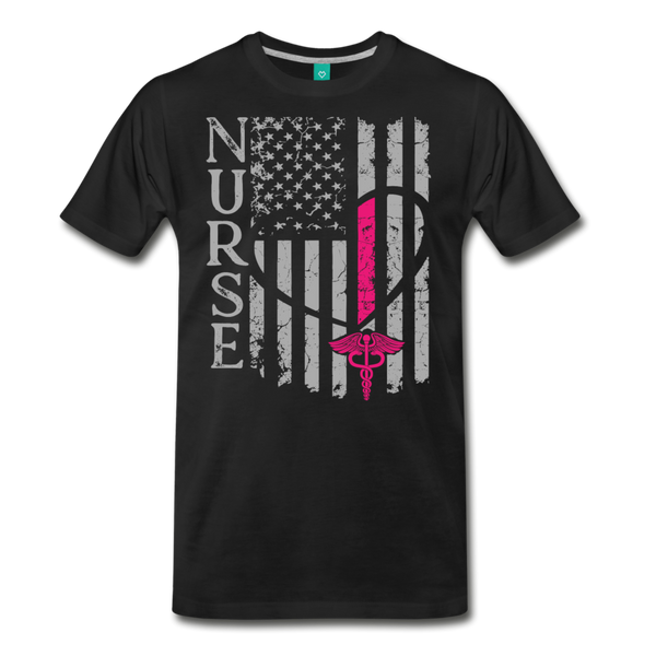 Nurse Flag Men's Premium T-Shirt (Ck1395) - black