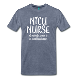 NICU Nurse Men's Premium T-Shirt (CK1397) - heather blue