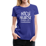 NICE NURSE Women’s Premium T-Shirt (CK1397) - royal blue