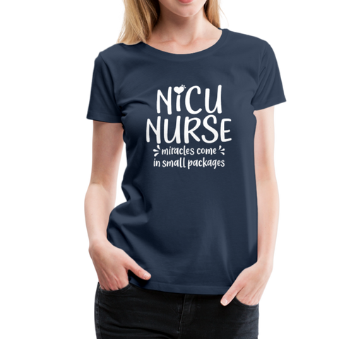 NICE NURSE Women’s Premium T-Shirt (CK1397) - navy