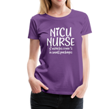 NICE NURSE Women’s Premium T-Shirt (CK1397) - purple