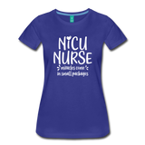 NICU Nurse Women’s Premium T-Shirt (CK1397) - royal blue