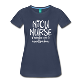 NICU Nurse Women’s Premium T-Shirt (CK1397) - navy