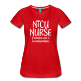 NICU Nurse Women’s Premium T-Shirt (CK1397) - red
