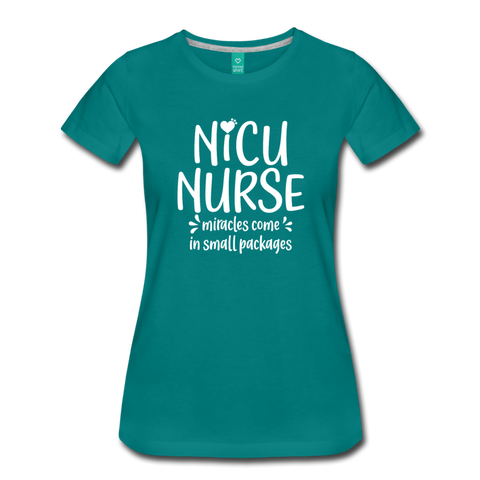 NICU Nurse Women’s Premium T-Shirt (CK1397) - teal