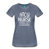 NICU Nurse Women’s Premium T-Shirt (CK1397) - heather blue