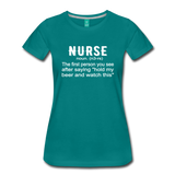 Nurse Women’s Premium T-Shirt (CK1398) - teal