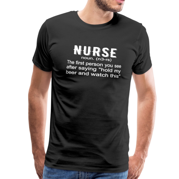Nurse Men's Premium T-Shirt (CK1398) - black