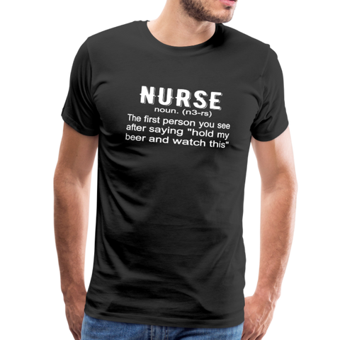 Nurse Men's Premium T-Shirt (CK1398) - black