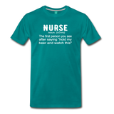 Nurse Men's Premium T-Shirt (CK1398) - teal
