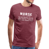 Nurse Men's Premium T-Shirt (CK1398) - heather burgundy
