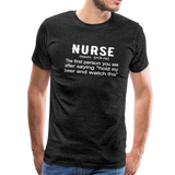 Nurse Men's Premium T-Shirt (CK1398) - charcoal gray