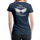 Son So Amazing Women’s Premium T-Shirt (CK1399) - navy