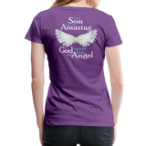 Son So Amazing Women’s Premium T-Shirt (CK1399) - purple