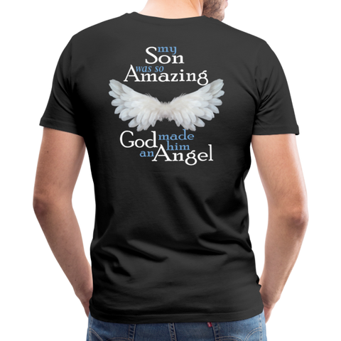 Son Amazing Angel Men's Premium T-Shirt (CK1399) - black