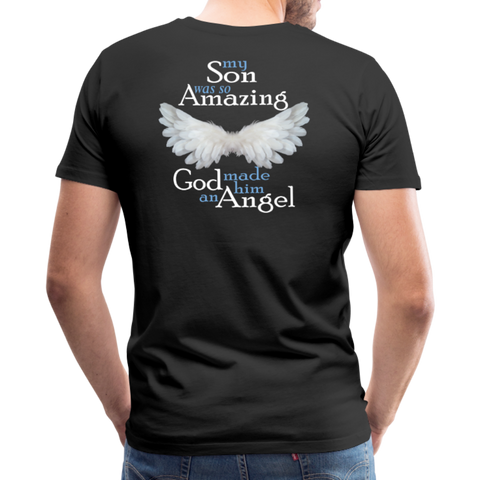 Son Amazing Angel Men's Premium T-Shirt (CK1399) - black