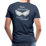 Son Amazing Angel Men's Premium T-Shirt (CK1399) - navy