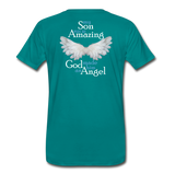 Son Amazing Angel Men's Premium T-Shirt (CK1399) - teal