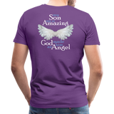 Son Amazing Angel Men's Premium T-Shirt (CK1399) - purple