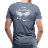 Son Amazing Angel Men's Premium T-Shirt (CK1399) - heather blue