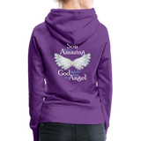 Son Amazing Angel Women’s Premium Hoodie (CK1400) - purple