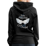 Son Amazing Angel Women’s Premium Hoodie (CK1400) - charcoal gray
