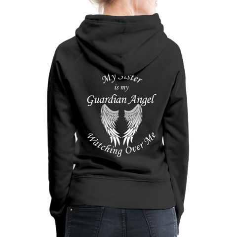 Sister Guardian Angel Women’s Premium Hoodie (CK1406W) - black