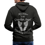 Sister Guardian Angel Men’s Premium Hoodie (CK1406M) - charcoal gray