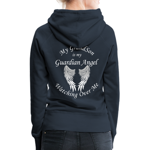 Grandson Guardian Angel Women’s Premium Hoodie (CK1407W) - navy
