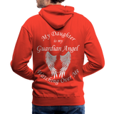 Daughter Guardian Angel Men’s Premium Hoodie (CK1409M) - red