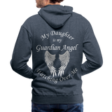 Daughter Guardian Angel Men’s Premium Hoodie (CK1409M) - heather denim