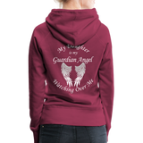 Daughter Guardian Angel Women’s Premium Hoodie (CK1409) - burgundy