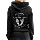 Daughter Guardian Angel Women’s Premium Hoodie (CK1409) - charcoal gray