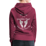 Mom Guardian Angel Women’s Premium Hoodie (CK1410) - burgundy