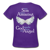 Son Amazing Angel Gildan Ultra Cotton Ladies T-Shirt - purple