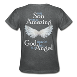 Son Amazing Angel Gildan Ultra Cotton Ladies T-Shirt - deep heather