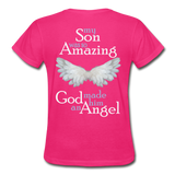 Son Amazing Angel Gildan Ultra Cotton Ladies T-Shirt - fuchsia